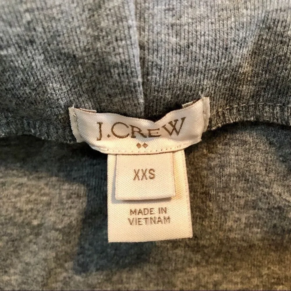 J Crew  grey off the shoulder long sleeved top